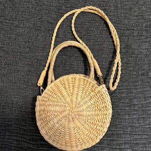 Abercrombie & Fitch Woven Crossbody Bag - Tan
